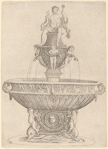 Fountain with Statue of Neptune