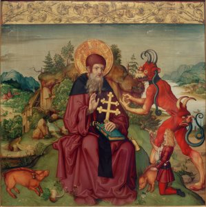 Saint Anthony the Abbot by Zürcher Veilchenmeister
