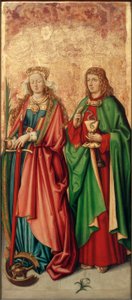 Zurich Violet Master, St. Catherine and John the Evangelist
