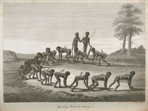Aboriginal Men Imitating Dogs, Australia by Frederick (attr. to) Barnard