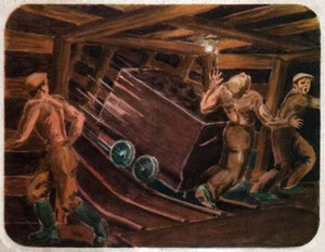 Accident in a mine by . .
