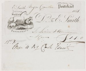 Veterinary Bill by Frederick (attr. to) Barnard