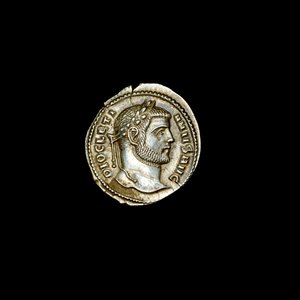 Ancient Roman Coin depicting Diocletian, 284-305 AD by Hippolyte Lalaise Devéria
