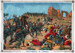 Battle of Wadi Lebda by Ferdinand Georg Waldmuller