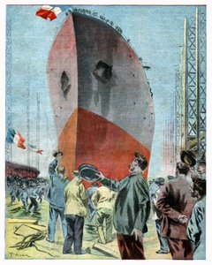 Battleship Le Jean Bart by . .