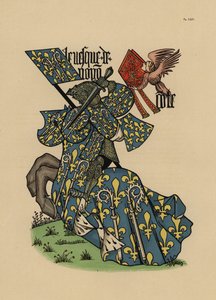 Bishop of Noyon, with mitre and standard by John Pardon