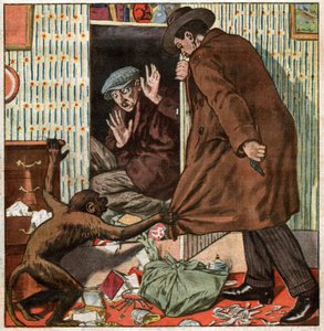 Burglary in France by Ferdinand Georg Waldmuller