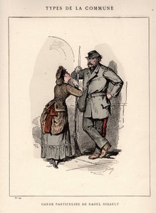 Commune de Paris: Suit de GARDE PARTICULAR DE RAOUL RIGAULT (29) in Les Communeux by Frederick (attr. to) Barnard
