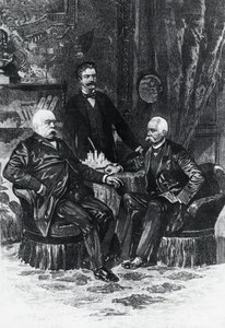 Conference between Otto von Bismarck and Francesco Crispi in Friedrichsruhe, October 1887, Germany by William Walcutt
