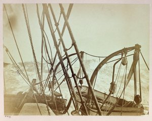 Arctic Expedition (1875-1876) by Captain George Nares (1831-1915): Alert Pressed on Shore in Shift Rudder Bay by Frederick (attr. to) Barnard