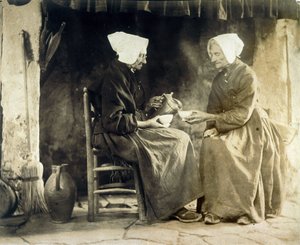 Women having tea, c 1900