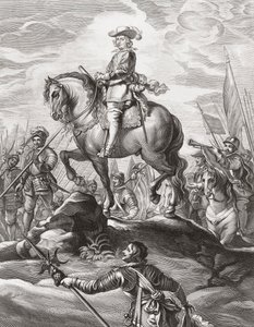 Ferdinand of Austria Leading Troops Over Alps, July 1634 by . .