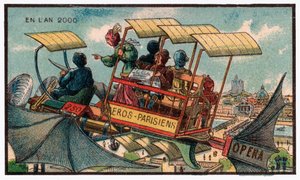 Flying Bus in Paris by . .