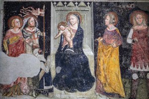 Fresco of the chapel Giusti in church Sant