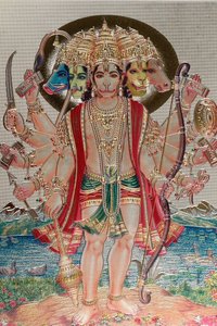 Hanuman, the monkey god in Hindu mythology