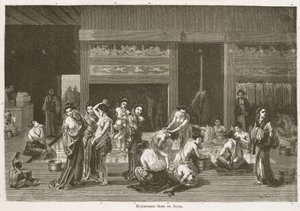 Women Washing in Public Baths, Edo by John Pardon