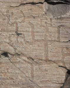 Petroglyphs on Rock