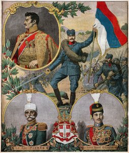 Serbian national heroes by Ferdinand Georg Waldmuller