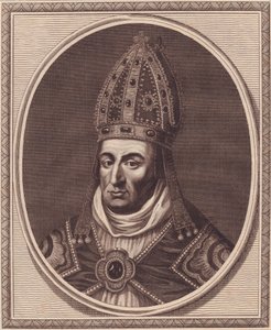 Portrait of William Waynflete, Bishop of Winchester, copper engraving by John Goldar by William Walcutt