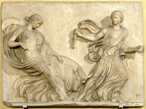 Relief from the Temple of Nike from the Acropolis, Athens, Neo-Attic, Greek, late 2rd century BC by Hippolyte Lalaise Devéria