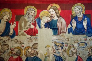 Saint Mark Museum. Tapestry in Wool with Episodes from the Passion of Christ. The Last Supper.