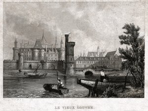 The Old Louvre, beginning 19th century by . .