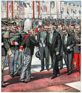 Victor Emmanuel III and Emile Loubet by . .
