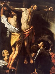 The Crucifixion of Saint Andrew by Michelangelo Merisi da  Caravaggio