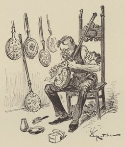 Bed pans by after Albert Robida