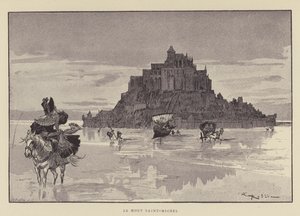 Mont Saint-Michel by after Albert Robida