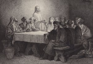 The Last Supper by after Albert Robida