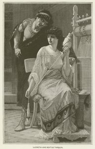 Lucretia and Sextus Tarquin by after Alexandre Cabanel