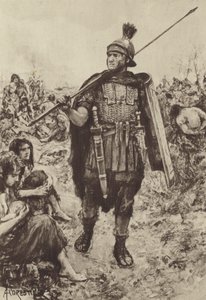 A Legionary Guarding Captives in the Field by after Amedee Forestier