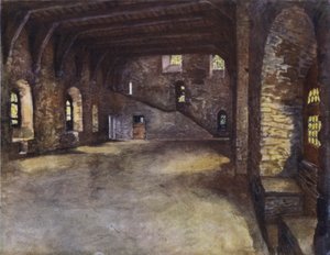 The Banquet Hall, Chateau des Comtes, Ghent by after Amedee Forestier