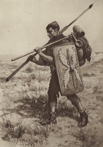 The Impeditus, or Fully-equipped Foot Soldier by after Amedee Forestier