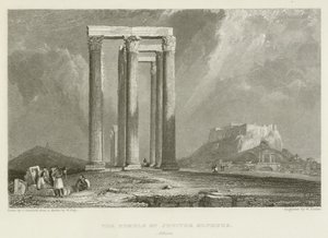 The Temple of Jupiter Olympus, Athens by after C. Stanfield