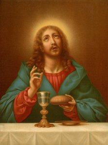 Christ Blessing the Bread and Wine by after Carlo Dolci