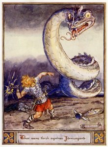 Thor Went Forth Against Jormungand