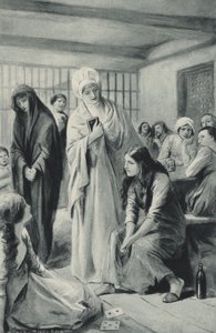 Elizabeth Fry walking freely in and out of the dungeons of Newgate
