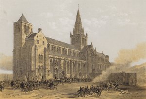 Glasgow (St Mungos) Cathedral, Exterior by after David Roberts