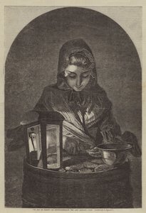 The 4th of August, an Oyster-Woman of the Last Century by after Edmond Morin