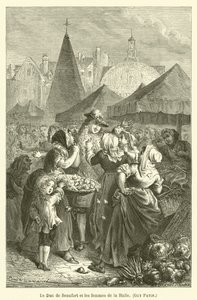 The Duke of Beaufort and the Women of the Market, Guy Patin by after Emile Antoine Bayard