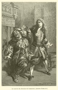 The Courier of the Knight of Grammont, Antoine Hamilton by after Emile Antoine Bayard