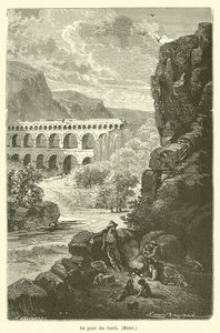 The Pont du Gard, Mery by after Emile Antoine Bayard