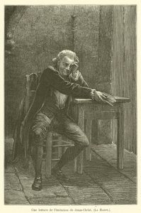 A Reading of The Imitation of Christ, La Harpe by after Emile Antoine Bayard