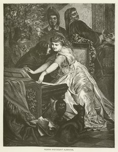Rosina and Count Almaviva by after Ferdinand Keller