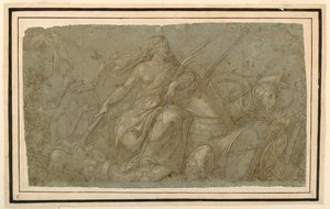 Peace Burning Attributes of War by after Francesco Salviati