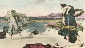 Greek Girls Playing Ball by after Frederic Leighton
