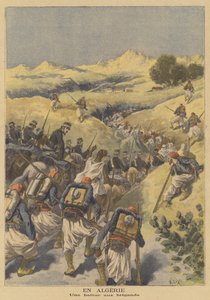 French Troops Hunting for Bandits in Algeria