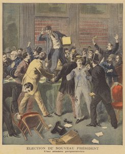 Unruly Scenes as French Parliamentarians Discuss the Election of a New President by after Frederic Theodore Lix